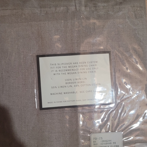 Pottery Barn Dining Pottery Barn Megan Short Slipcover With Border